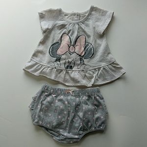 Baby girls' 2pc Minnie Mouse set